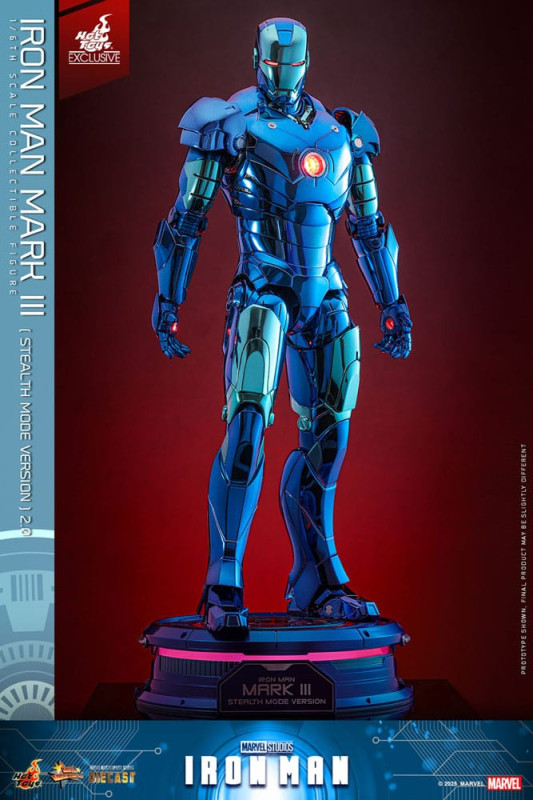 Iron Man Movie Masterpiece Diecast Action Figure 1/6 Iron Man Mark III (Stealth Mode Ver.) 2.0 Hot T 5