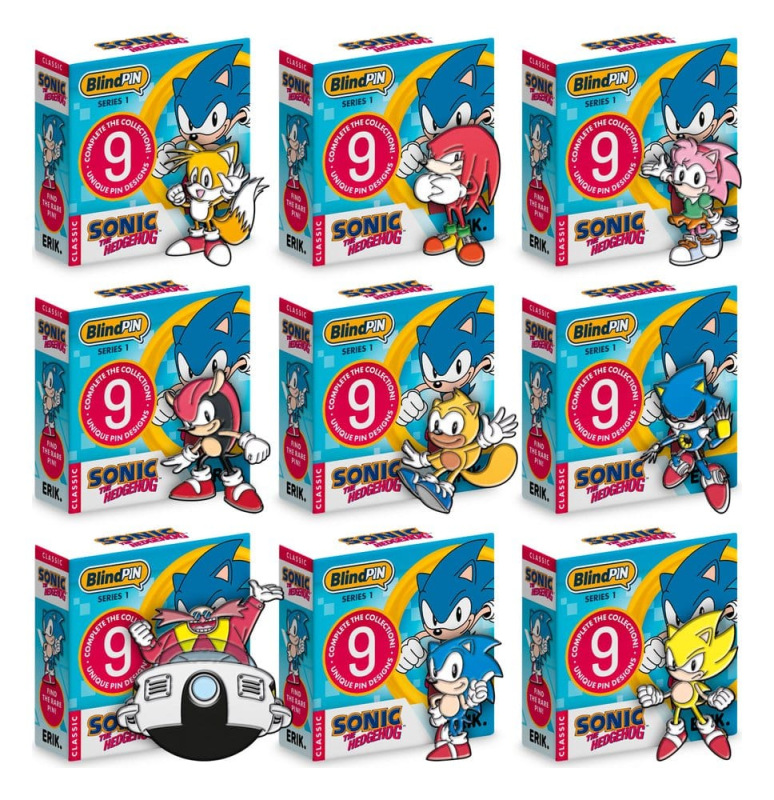 Sonic - The Hedgehog Pin Badges Series 1 Display (24) 1