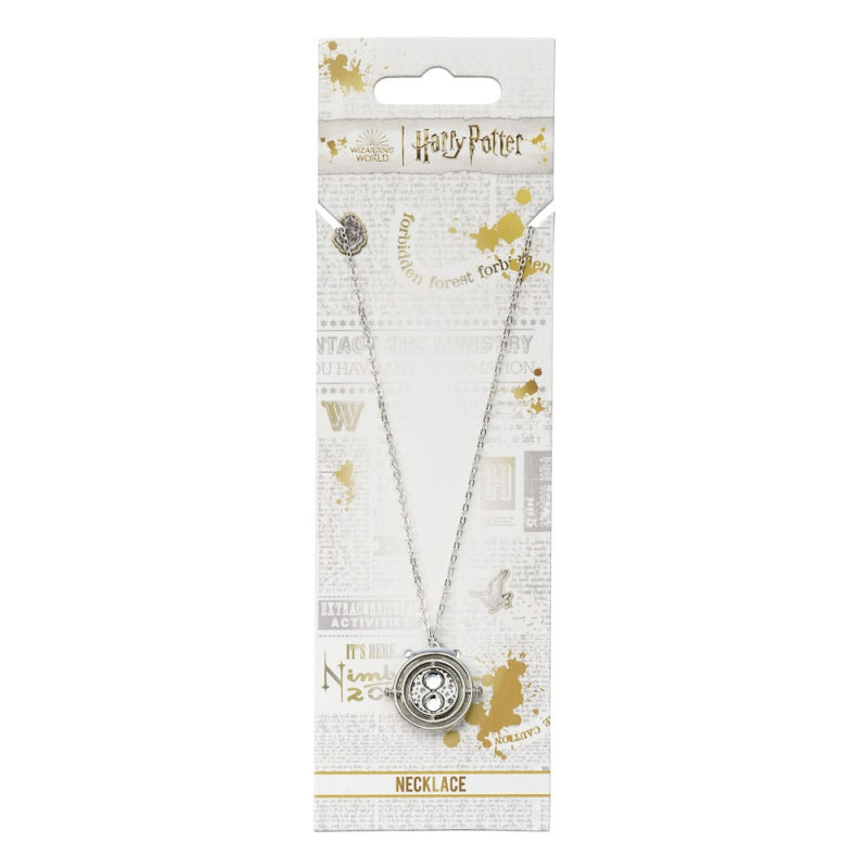 Harry Potter Necklace Time Turner Charm (Silver Tone) 3