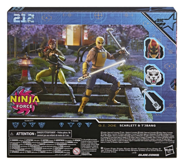 G.I. Joe Classified Series Action Figure 2-Pack #212 Ninja Force Scarlett & T'Jbang 15 cm 1