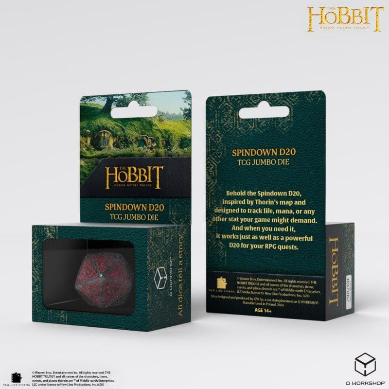 The Hobbit Spindown Jumbo Die Lunaris TCG D20 4