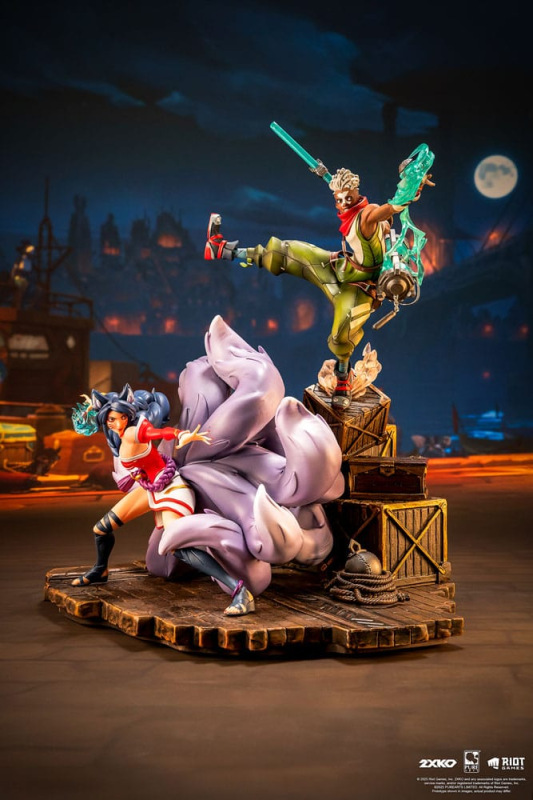 League of Legends Statue 1/10 2XKO Ekko & Ahri Diorama 30 cm 4