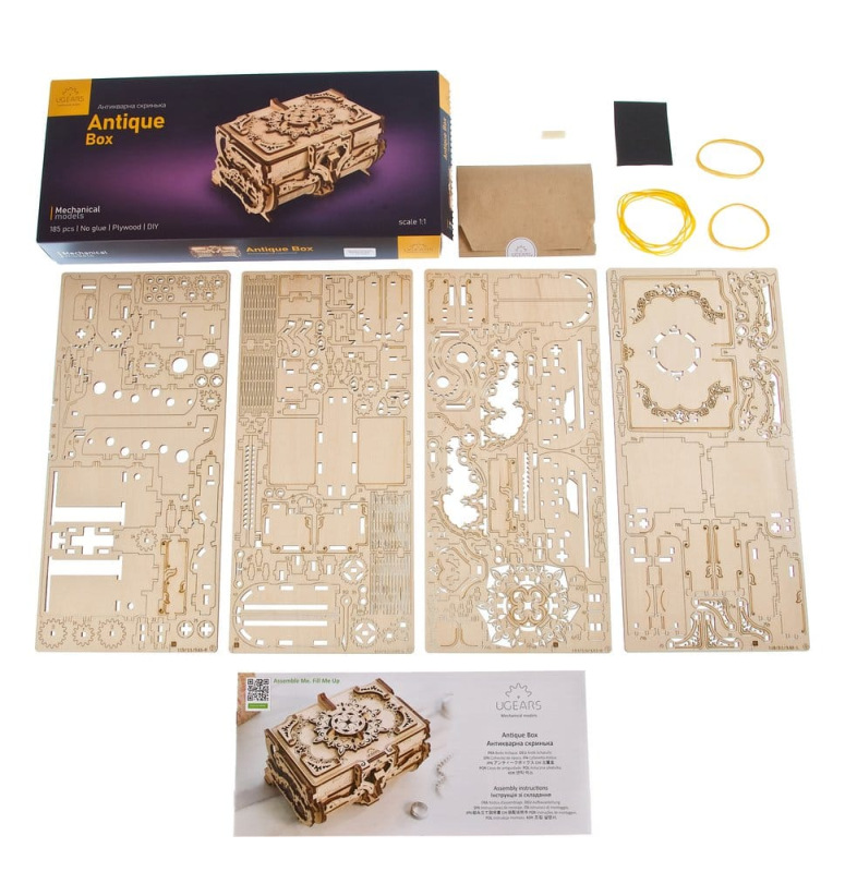 Ugears 3D Wooden Puzzle Antique Box 3