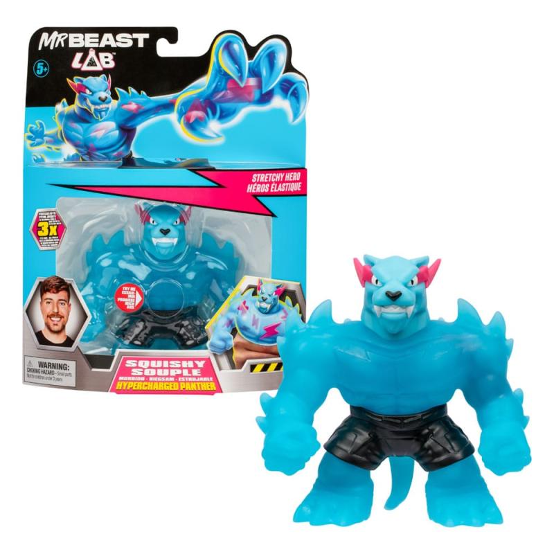 Mr. Beast Lab Goo Jit Zu Stretch Figure Hypercharged Panther 11 cm