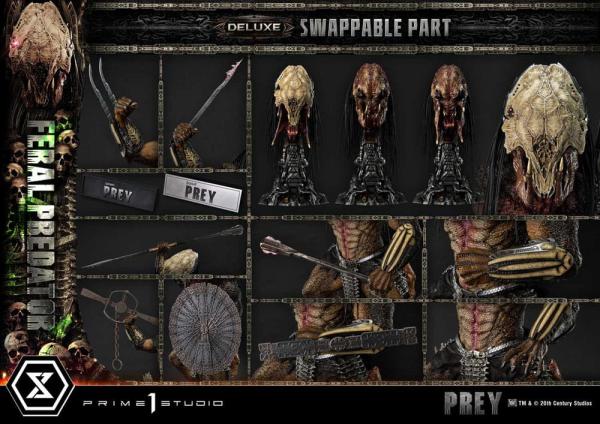 Prey (Movie) Museum Masterline Series Statue 1/3 Feral Predator Deluxe Version 89 cm 11