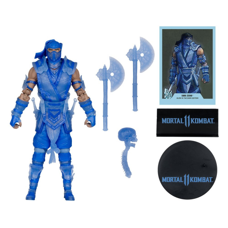 Mortal Kombat Action Figure Glow in the Dark Edition Sub-Zero (Gold Label) 18 cm 2