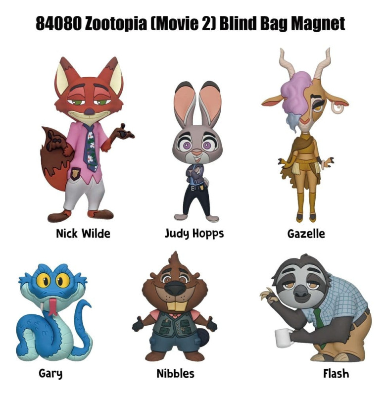 Zootopia 2 Magnets blind pack Series 1 Display (12) 2