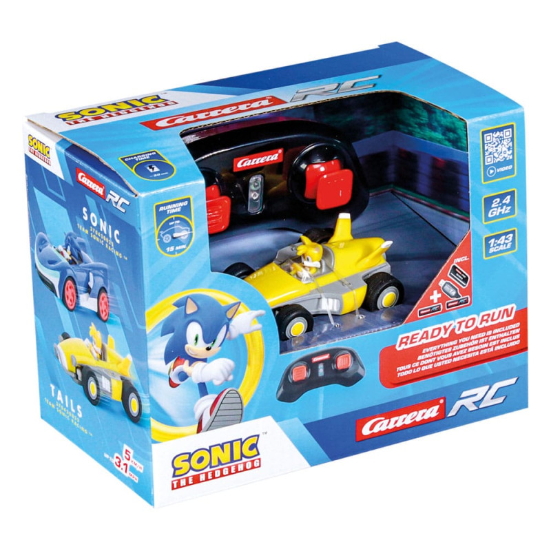 Sonic the Hedgehog RC remote-controlled Car 1/43 2.4GHz Mini Tails 13