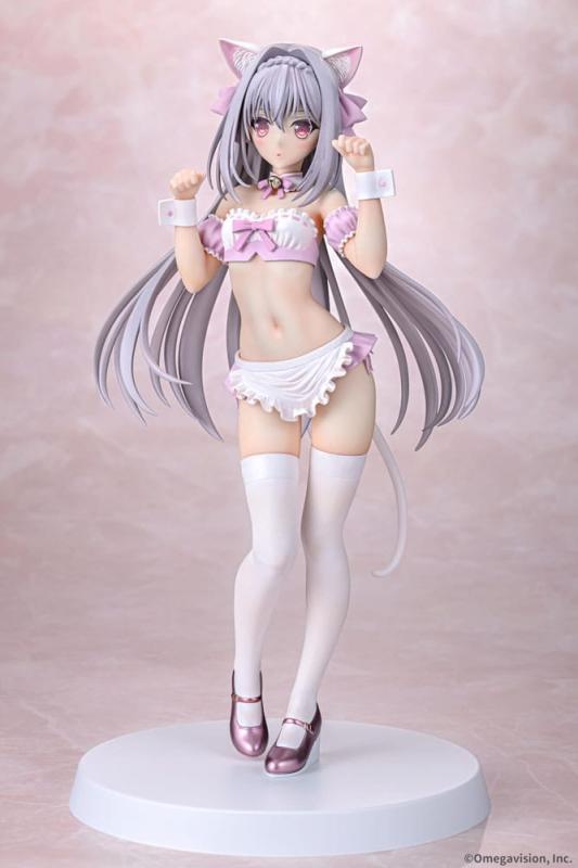 Tsuki ni Yorisou Otome no Sahou PVC Statue 1/6 Luna Sakurakouji Cat Maid Sakura Color Ver. 26 cm