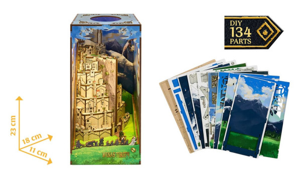 The Lord of the Rings Tiny Adventures Book Nook Mini Diorama Minas Tirith 23 cm 2