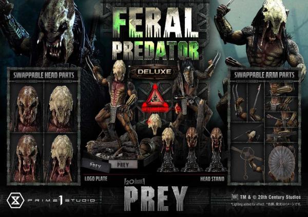 Prey (Movie) Museum Masterline Series Statue 1/3 Feral Predator Deluxe Version 89 cm 10