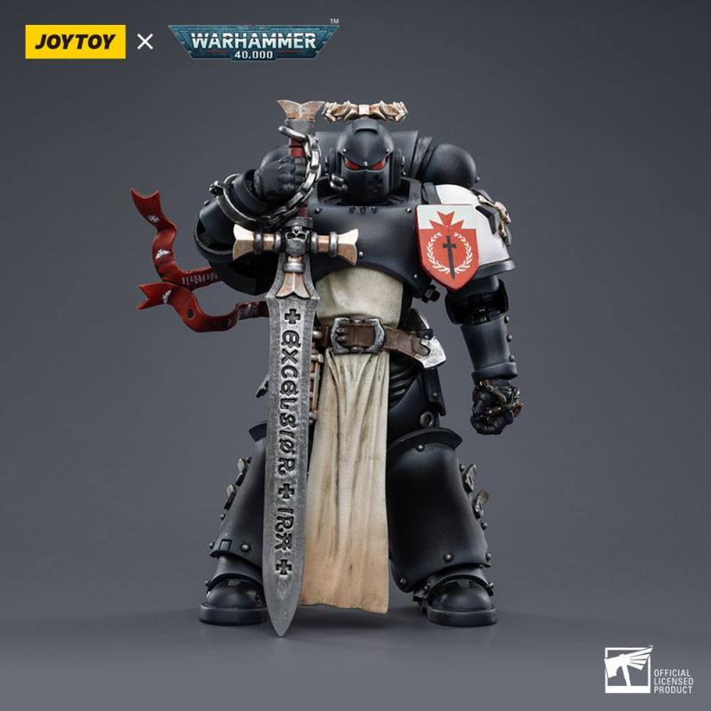 Warhammer 40k Action Figure 1/18 Black Templars The Emperors Champion Rolantus 12 cm