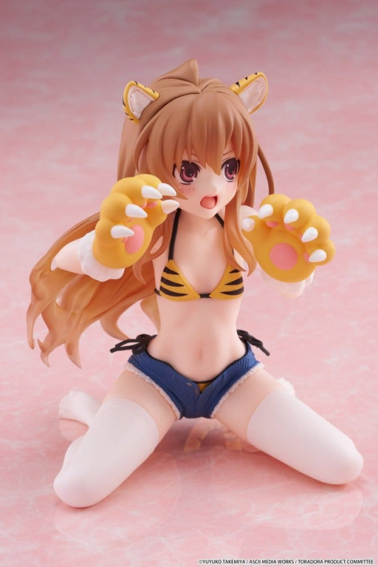 Toradora! Desktop Cute PVC Figure Taiga Aisaka (Tiger Costume Swimwear Ver.) 13 cm 1