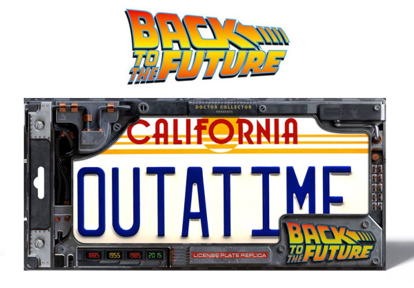 Back To The Future Replica 1/1 ´Outatime´ DeLorean License Plate 1