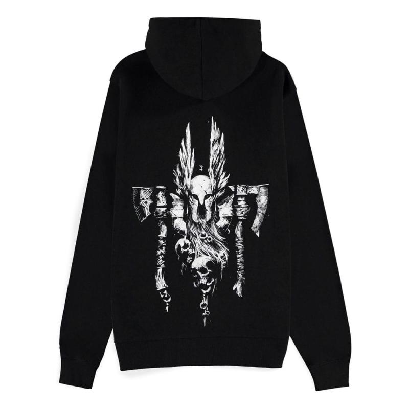 Diablo IV Zipper Hoodie Sweater Barbarian Sigil Size S