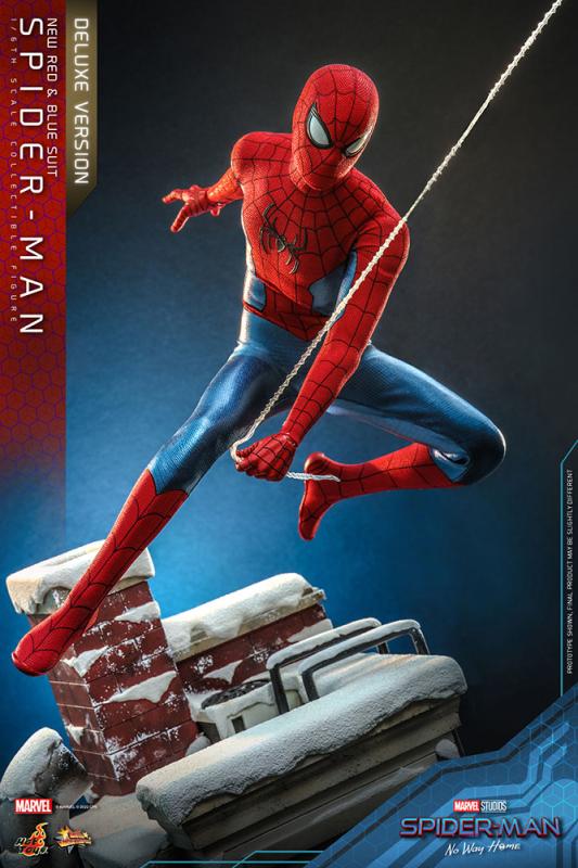 Spider-Man: No Way Home Movie Masterpiece Action Figure 1/6 Spider-Man (New Red and Blue Suit) (Delu