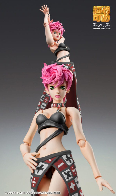 JoJo's Bizarre Adventure Part 5 Super Action Action Figure Chozokado Trish Una Black Ver. 15 cm 3