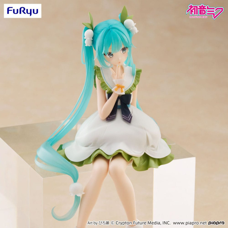 Hatsune Miku Noodle Stopper PVC Statue Flower Fairy Lily of the Valley 14 cm 8