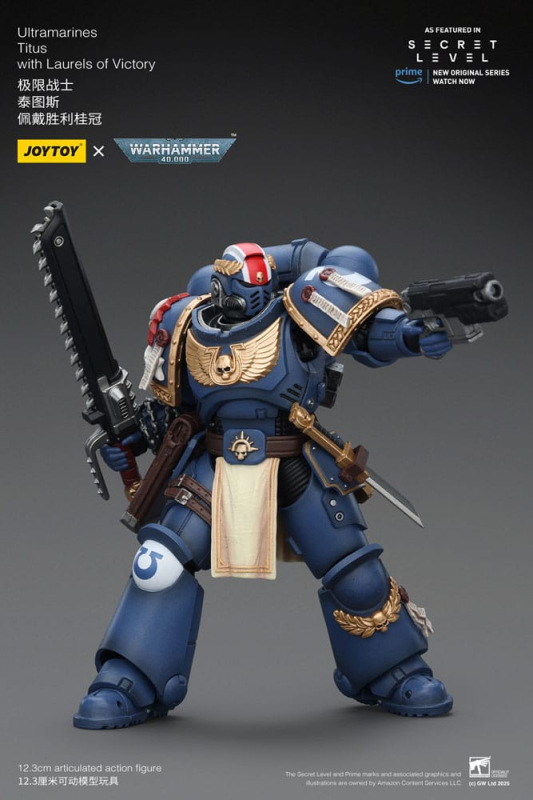 Warhammer 40,000 Action Figure Ultramarines Titus with Laurels of Victory 13 cm 7