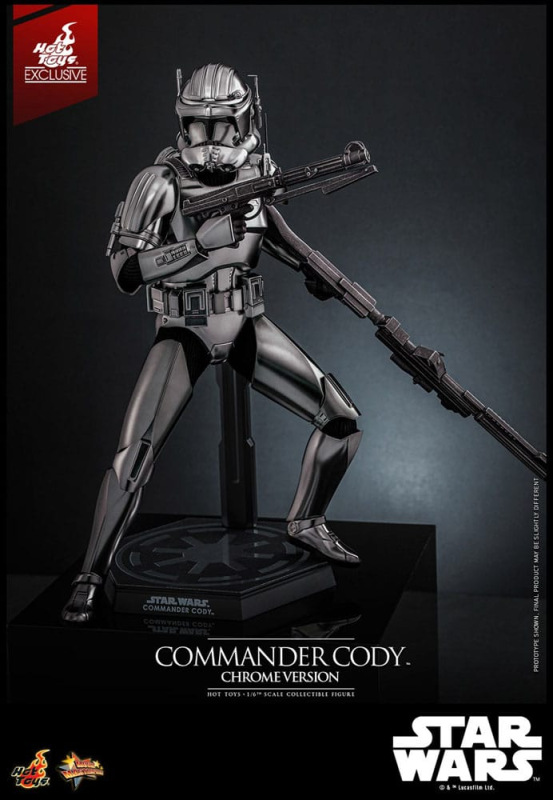 Star Wars Movie Masterpiece Action Figure 1/6 Commander Cody (Chrome Version) Hot Toys Exclusive 30 8