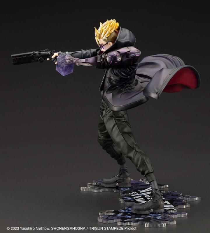 Trigun Stampede ARTFXJ Statue 1/8 Vash the Stampede The Gunman in Black Ver. 22 cm 2