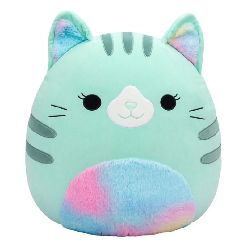 Squishmallows Plush Figure Teal Cat with Tie-Dye Fuzzy Belly Corinna 50 cm