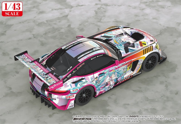 Hatsune Miku GT Project Vehicle 1/43 Good Smile Hatsune Miku AMG 2021 SUPER GT 100th Race Commemorat 2