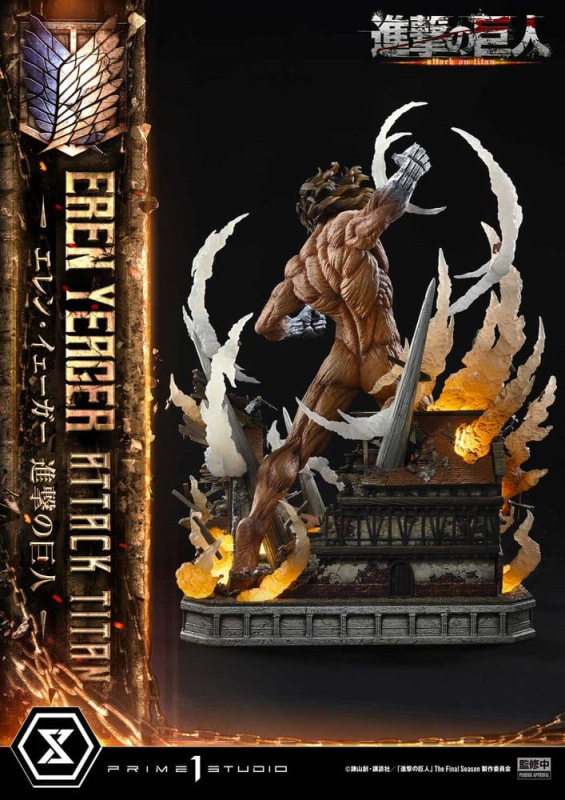Attack on Titan (TV animation) Ultimate Diorama Masterline Statue Eren Yeager Attack Titan 81 cm 11