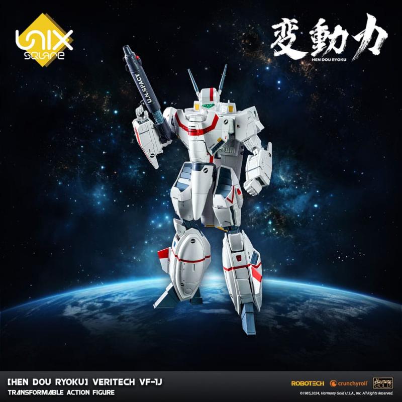 Hen Dou Ryoku Veritech Diecast Action Figure VF-1J 21 cm