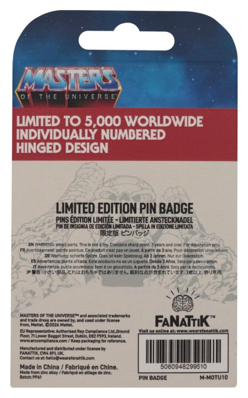 Masters of the Universe Pin Badge Hinged Castle Grayskull Limited Edition 2