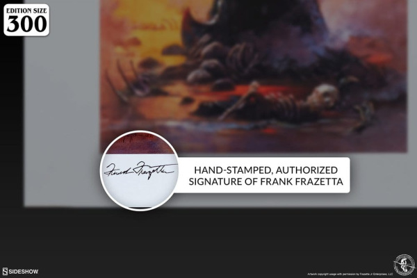 Frank Frazetta Fine Art Print Death Dealer III (Revised) Rainbow Lava Holofoil 41 x 61 cm - unframed 1