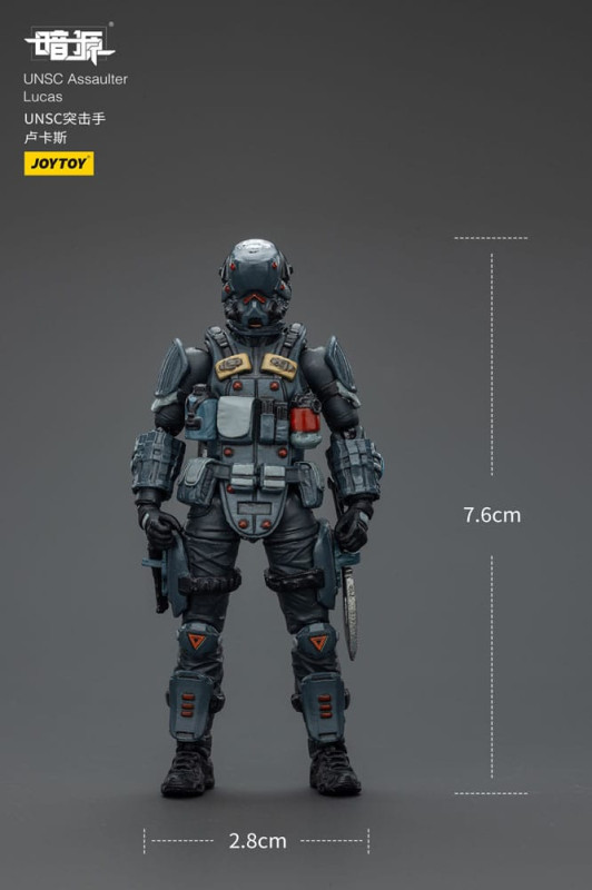 UNSC Dark Source Action Figur Assaulter Lucas 7 cm 1