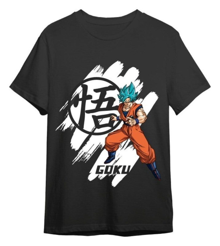 Dragon Ball T-Shirt Dragon Ball Super Goku Super Saiyan Blue Black Size S 1