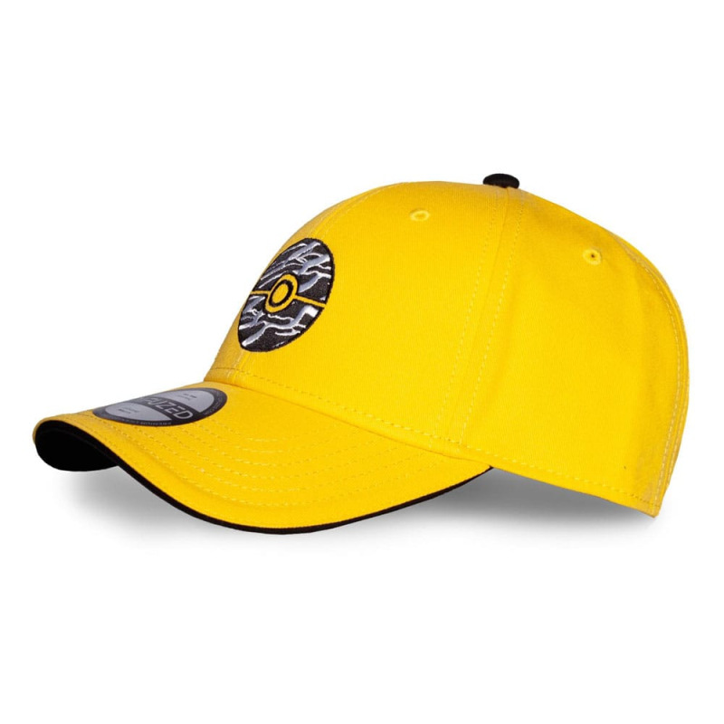 Pokemon Curved Bill Cap Pokeball yellow 3
