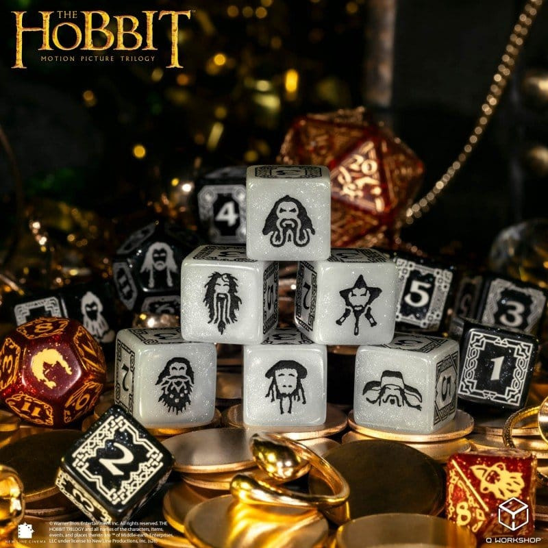 The Hobbit TCG Dice Set of 16 Ember Hearth 5
