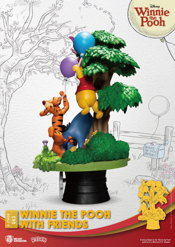 Disney D-Stage PVC Diorama Winnie The Pooh With Friends 16 cm 2