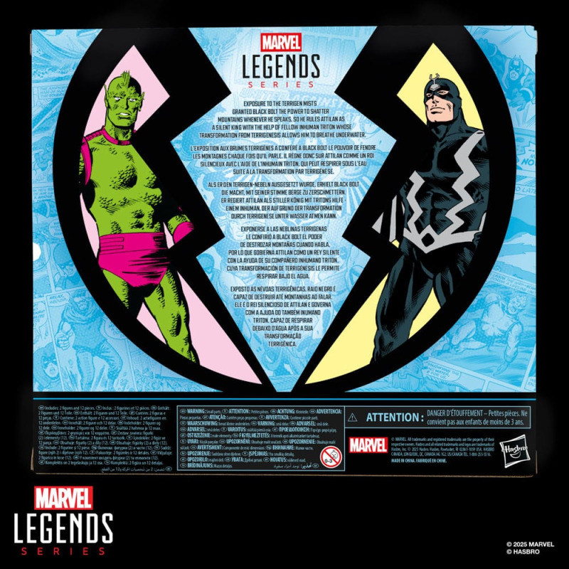 Inhumans Marvel Legends Action Figure 2-Pack Black Bolt & Marvel's Triton 15 cm 3