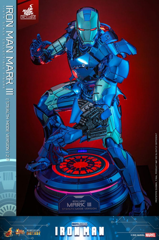 Iron Man Movie Masterpiece Diecast Action Figure 1/6 Iron Man Mark III (Stealth Mode Ver.) 2.0 Hot T 2