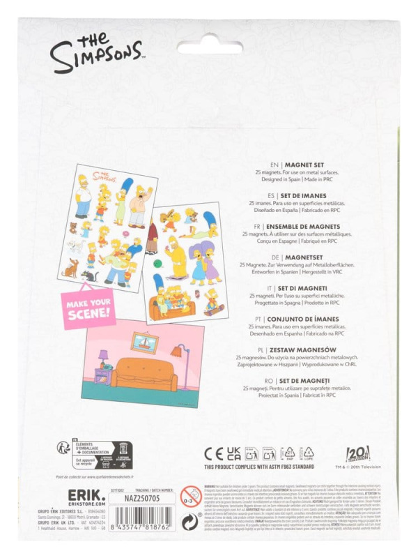 The Simpsons Figures Magnet Set Family 1