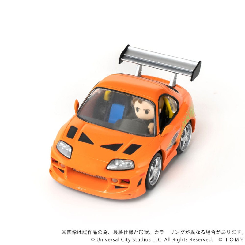 Fast & Furious Q-Village Vehicle with mini-figure Toyota Supra JZA80 9 cm 2