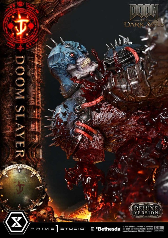 DOOM: The Dark Ages Ultimate Premium Masterline Series Statue 1/4 DOOM Slayer Deluxe Version 77 cm 13