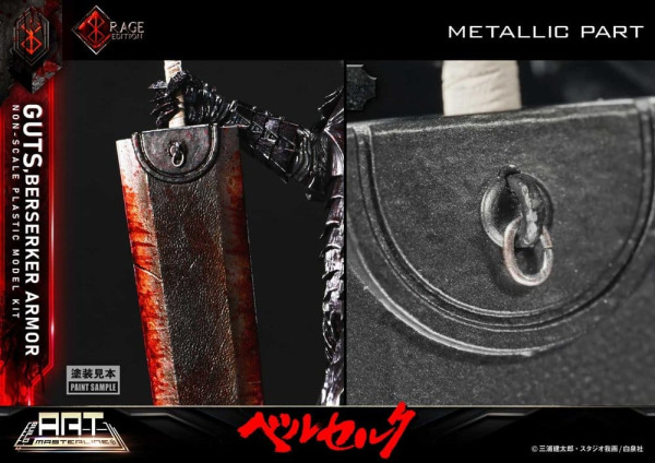 Berserk Plastic Build Art Masterline Model Kit Guts Berserker Armor Rage Pre-Assembled & Pre-Painted 6