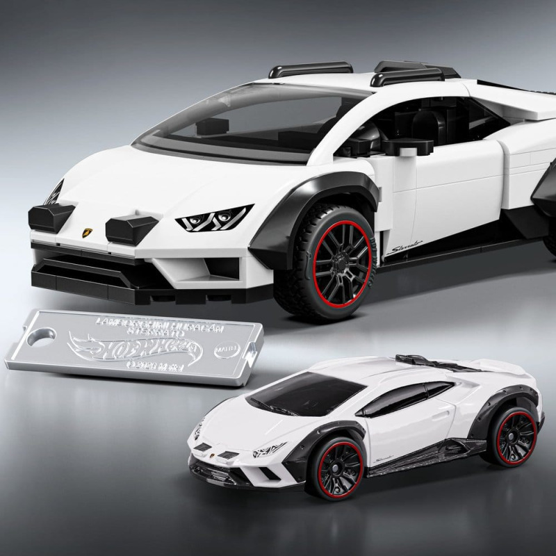 Hot Wheels Speed Mattel Brick Shop Building Set 1/32 Lamborghini Huracán Sterrato 4