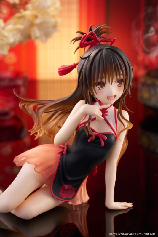 To Love-Ru Darkness PVC Statue Desktop Cute Figure Mikan Yuki Chinese Dress Ver. 13 cm 11