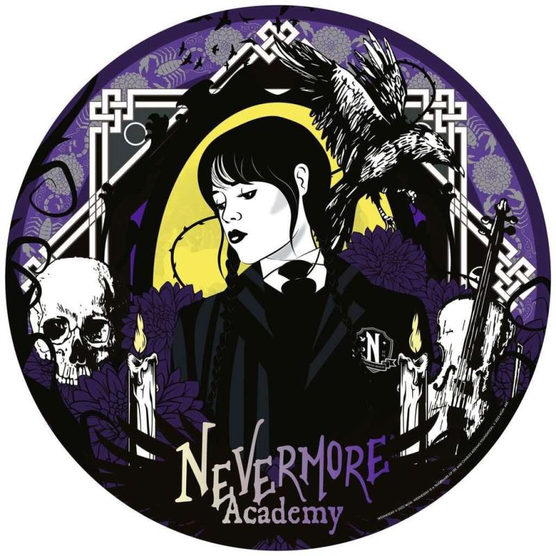 Wednesday Round Jigsaw Puzzle Nevermore Academy (500 pieces)