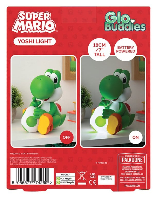 Super Mario GloBuddies Light Yoshi 18 cm 2