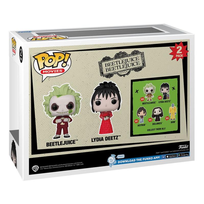 Beetlejuice 2 POP! Animation Vinyl Figures 2-Pack Beetlejuice & Lydia Deetz 9 cm 2