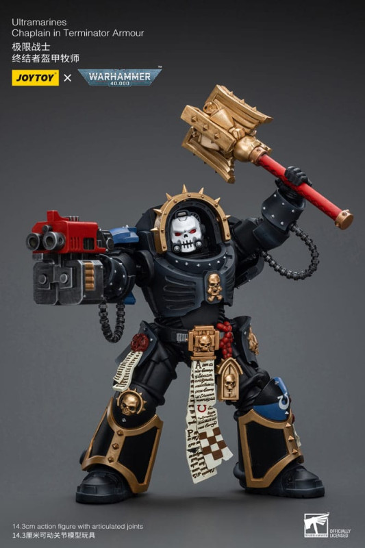 Warhammer 40k Action Figure 1/18 Ultramarines Chaplain in Terminator Armour 12 cm 10