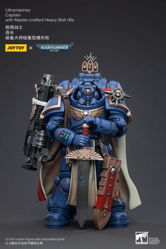 Warhammer 40k Action Figure 1/18 Ultramarines Captain with Master-Crafted Heavy Bolt Rifle 12 cm 3