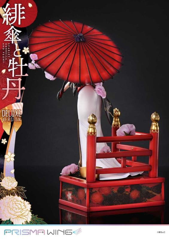 Original Illustration by Fuzichoco Prisma Wing PVC Statue 1/7 Scarlet Umbrella And Peony Deluxe Vers 11